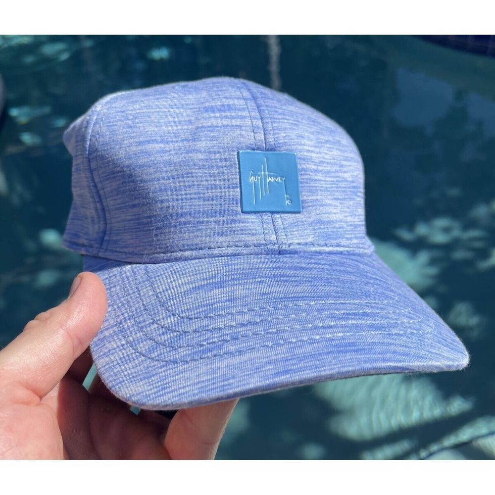 Guy Harvey Men's Blue Head Logo Fitted Outdoor Hiking Running Hat Cap